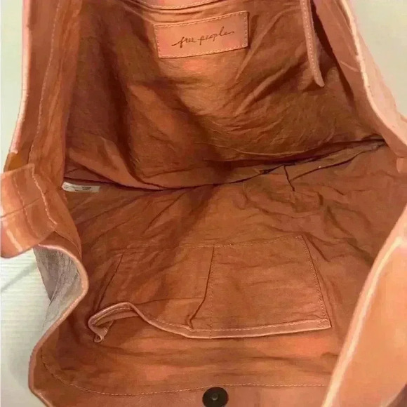 Free People patent perfect carryall bag in pink. thick strap patent leather - Picture 11 of 15